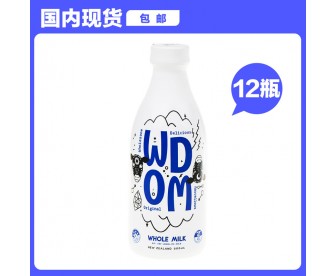【国内现货包邮】WDOM 渥康 4.0%全脂纯牛奶 800毫升x12瓶/箱